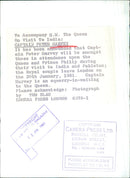 Captain Peter Harvey is seen here at Buckingham Palace, London, preparing to accompany Her Majesty Queen Elizabeth II on a royal visit to India and Pakistan. - Vintage Photograph