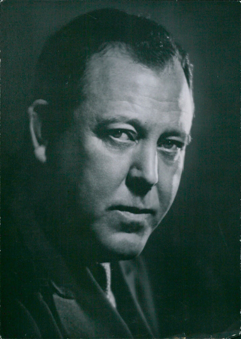 TRYGVE LIE, Secretary-General of the United Nations, posing for a portrait study in London. - Vintage Photograph