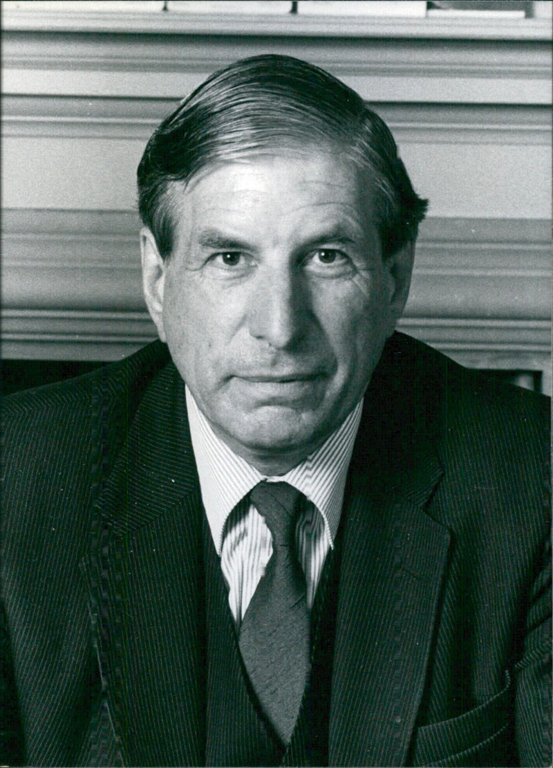 Dr. John Havard, Secretary of the British Medical Association, poses for a photograph in London in 1982. - Vintage Photograph