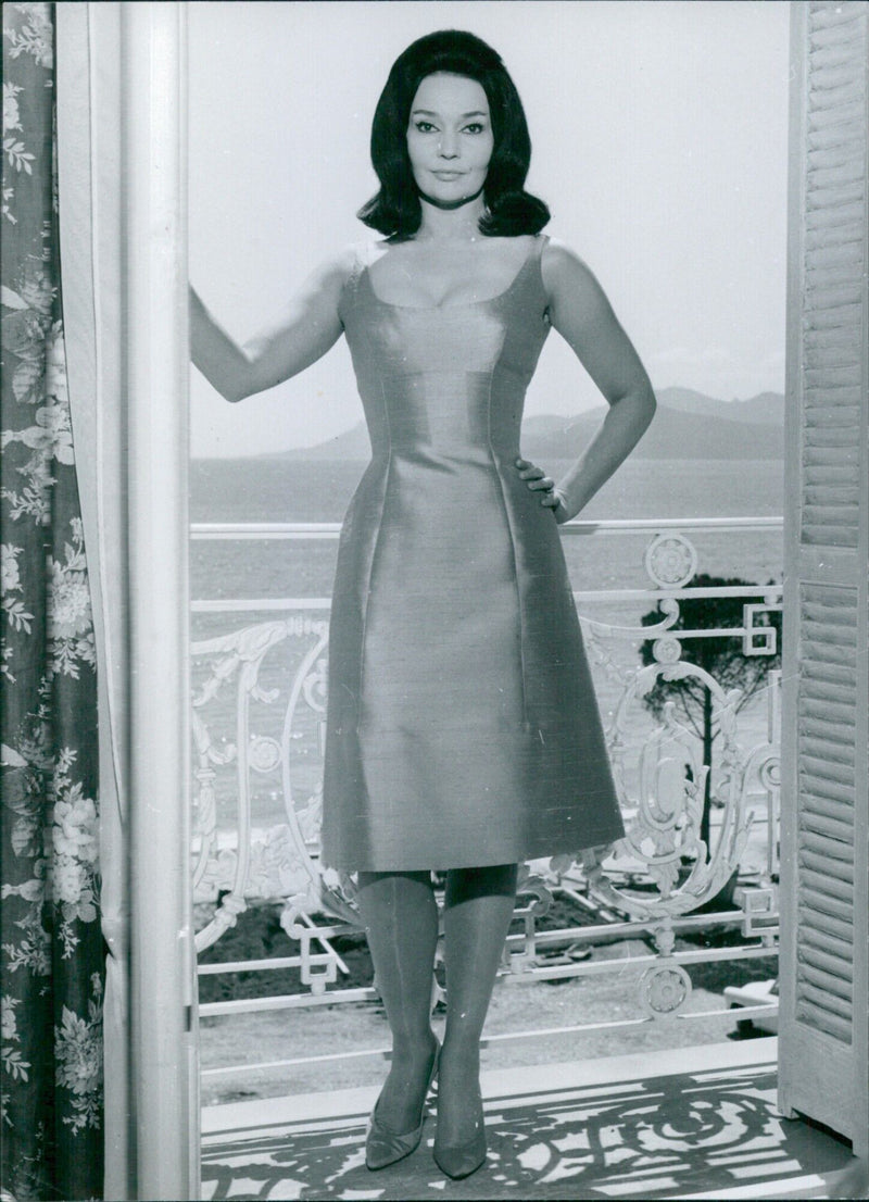 Olympic gymnast Ludmilla Tcherina poses for a photo in Stockholm, Sweden on May 21, 1962. - Vintage Photograph