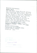 British actress and comedienne Beryl Reid poses for a portrait at Bridlington in 1988. - Vintage Photograph