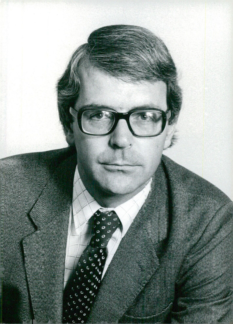 British politician John Major, M.P. for Huntingdonshire since 1979, is pictured in 1982. Photo by Lionel Cherruault/Camera Press London. - Vintage Photograph