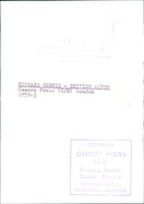 British actor Michael Rennie stands in front of the newly opened Panenbidiplats in Copenhagen, Denmark. - Vintage Photograph