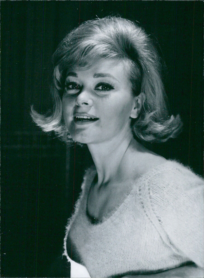 British actress Donna Pearson poses for a portrait in London, circa 1965. - Vintage Photograph