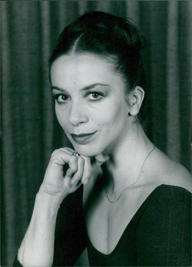 Manola Asencio, Principal Dancer with the London Festival Ballet, poses for a portrait during a rehearsal in 1977. - Vintage Photograph