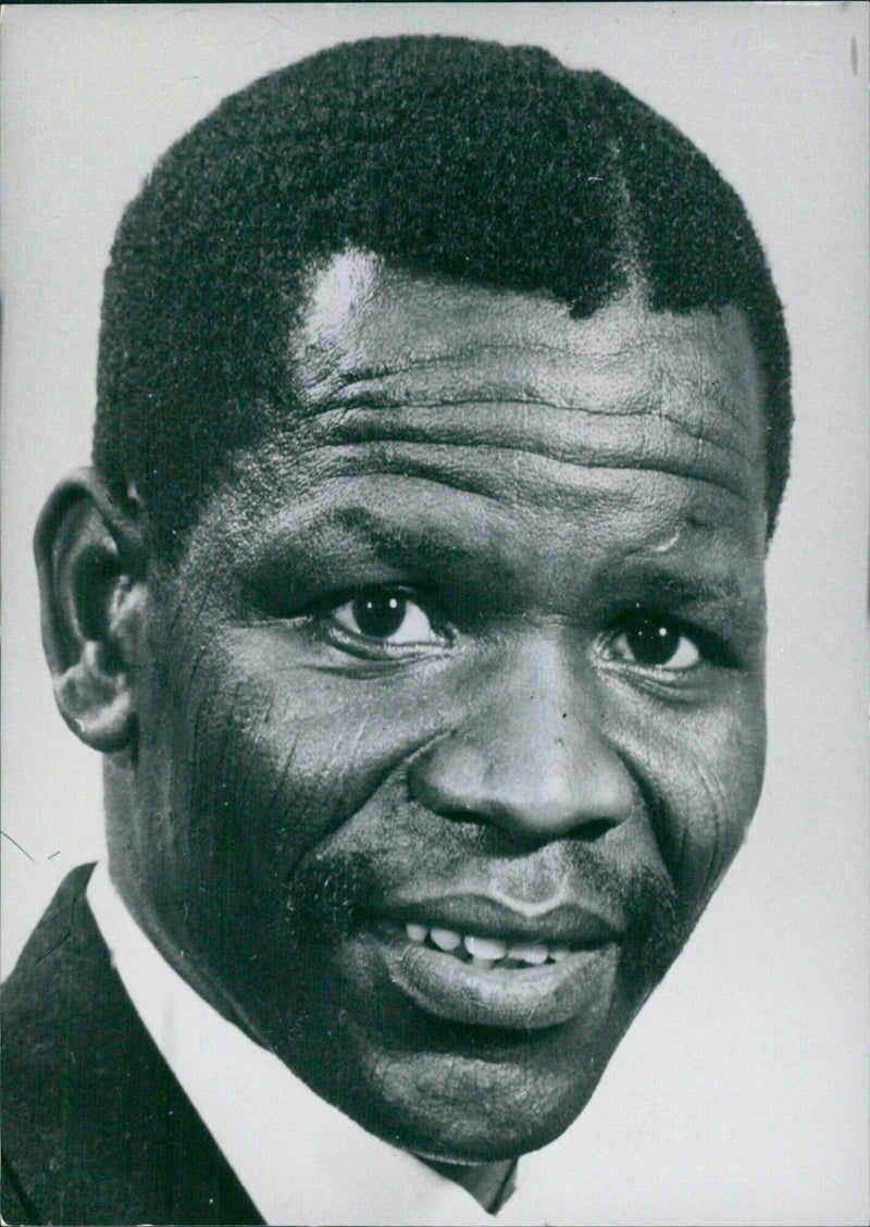 Oliver Tambo, Deputy President of the African National Congress, is reportedly under arrest in South Africa on April 1, 1960. - Vintage Photograph