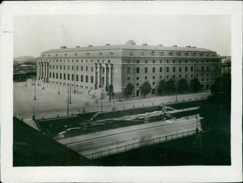 Children in traditional clothing enjoy a day at Grottemptorget in Stockholm on May 25, 1925. - Vintage Photograph