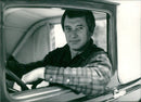 Film star Rock Hudson in Beverly Hills, October 1974. - Vintage Photograph