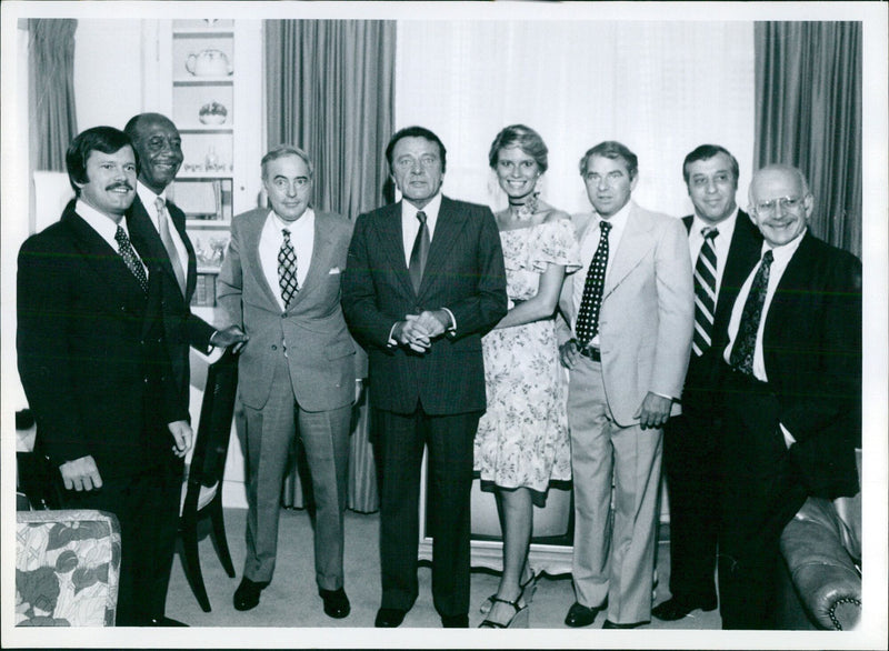 Members of the Dežuro Rooser band perform during a concert in Lantana, Florida. - Vintage Photograph