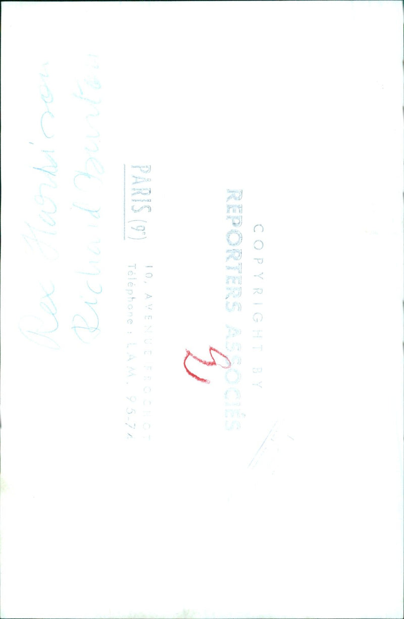 People gather in front of Reg Avenue in Paris, France, to celebrate a special occasion. - Vintage Photograph