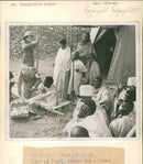 Ethiopian soldiers march through the streets of Addis Ababa during the Italian-Ethiopian War of the 1930s. - Vintage Photograph