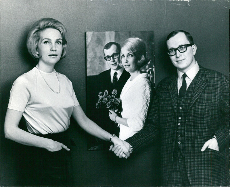 Inger Wikström, 897870-99, poses for a portrait taken by Sven-Gösta Johansson in Stockholm, Sweden. - Vintage Photograph