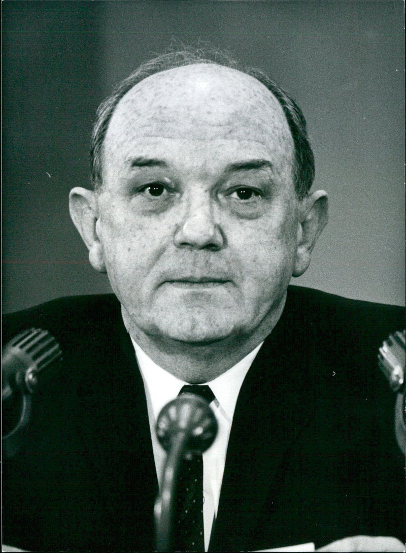 Secretary of State Dean Rusk speaks at an event in 1961. - Vintage Photograph