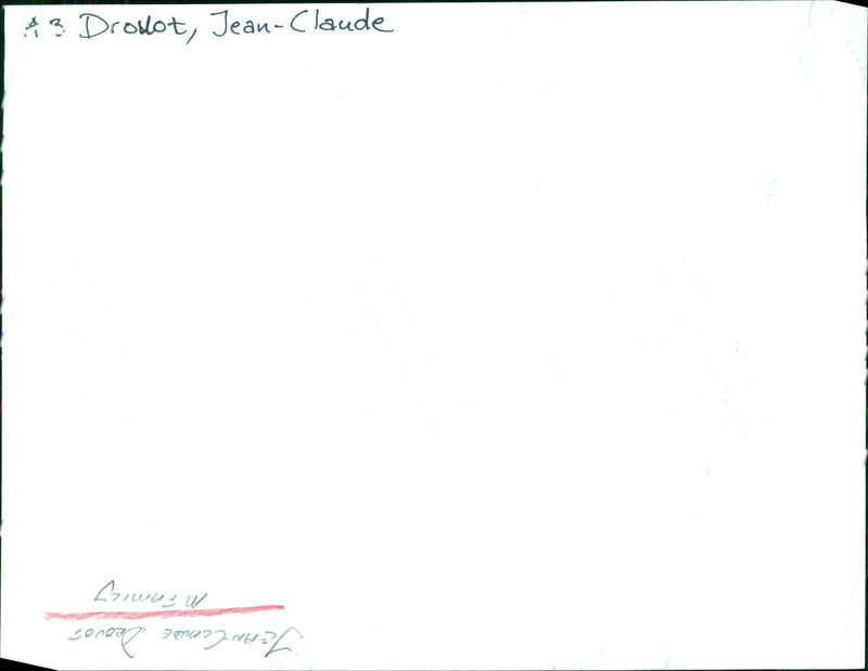 Jean-Claude Drouot and his family of 43 are pictured at their home in Paris, France. - Vintage Photograph