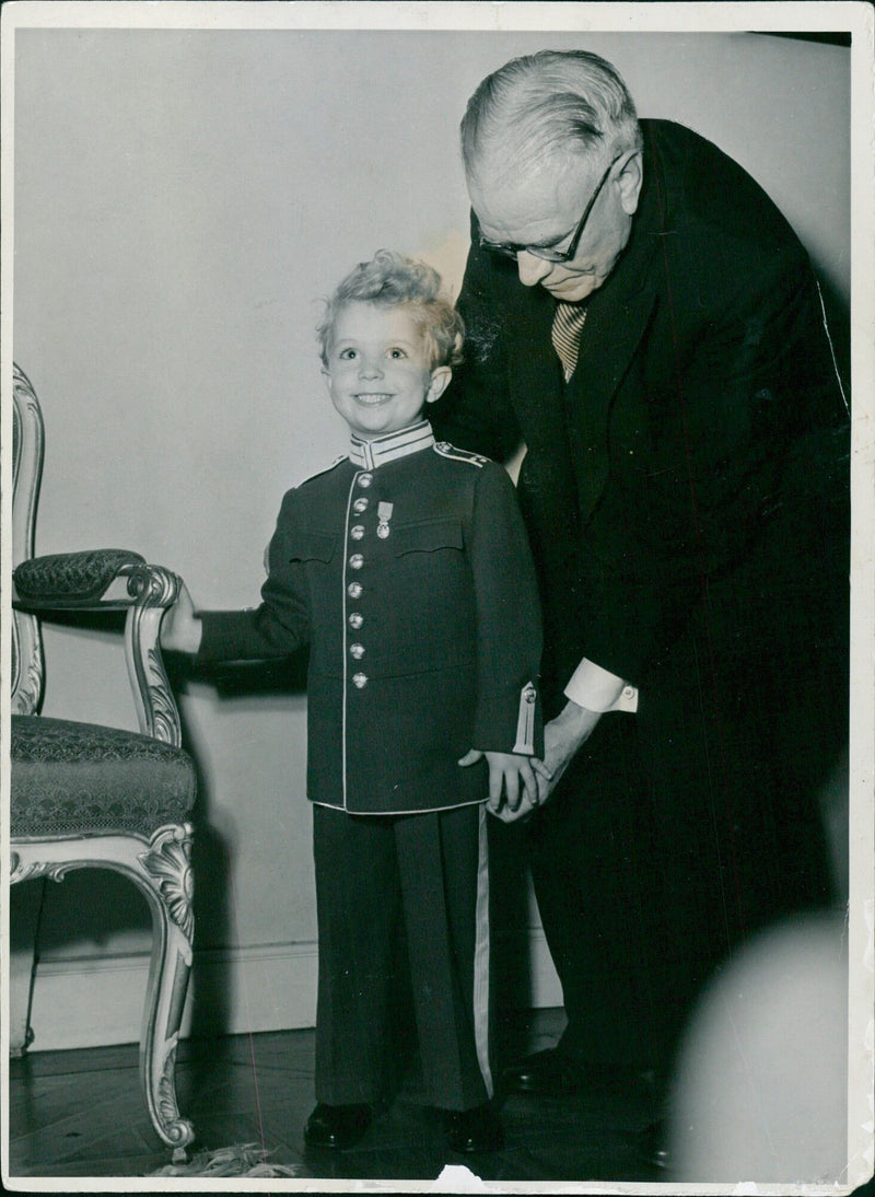 Prince Carl Gustaf of Sweden celebrates his 90th birthday with family and friends in Stockholm. - Vintage Photograph