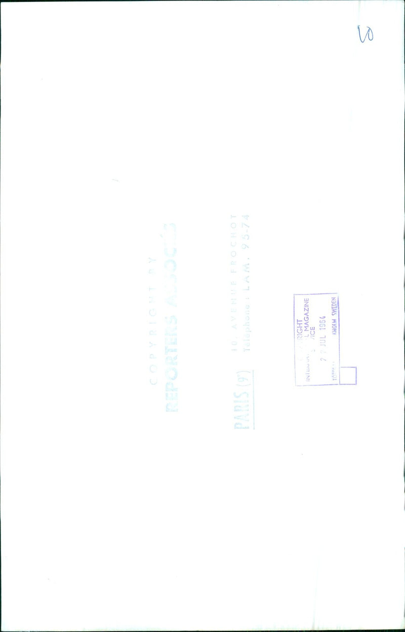 People gather to take part in the 10th Avenue Frochot demonstration in Kholm, Sweden on July 2, 1964. - Vintage Photograph