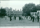 A group of soldiers at the 235th Station Hospital in Wurzburg, Germany. - Vintage Photograph