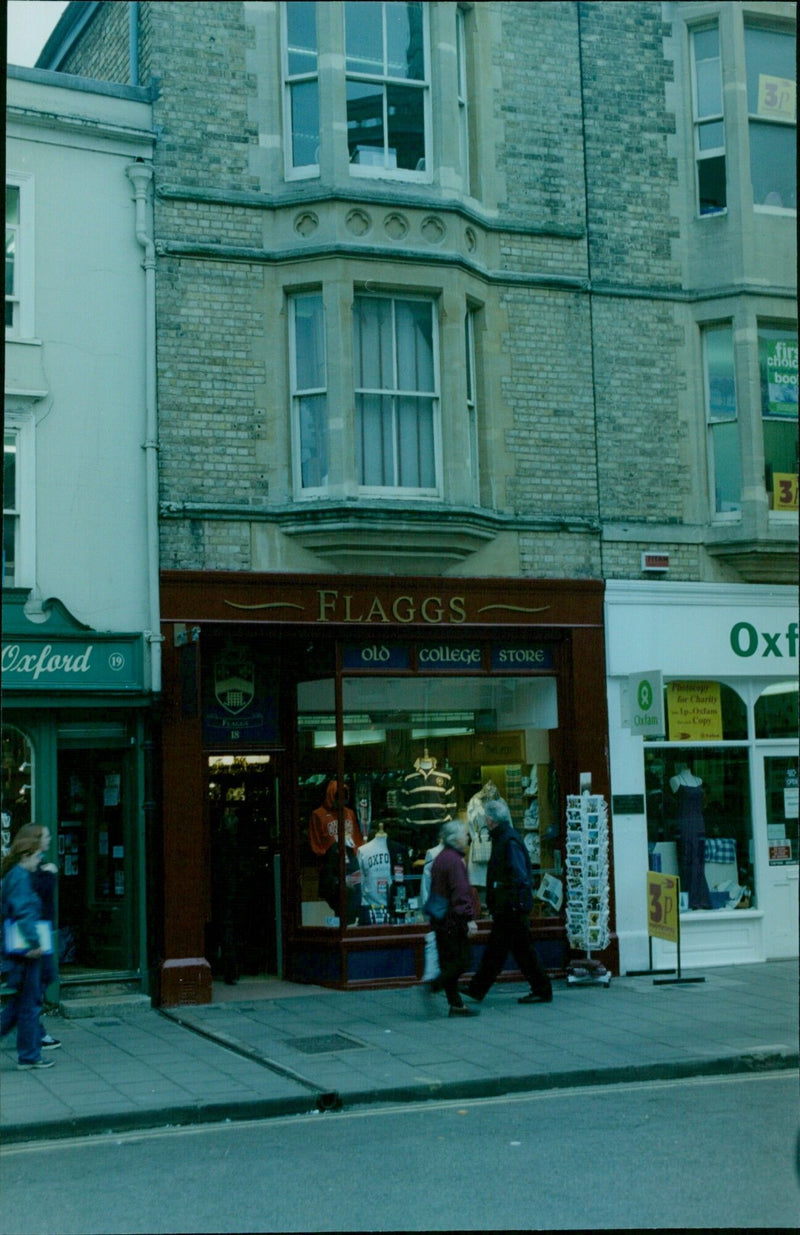 The city of Oxford, England, is seen in this press photograph taken in October 2001. - Vintage Photograph