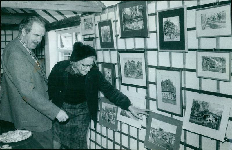 Activists protest for human rights outside a government building. - Vintage Photograph