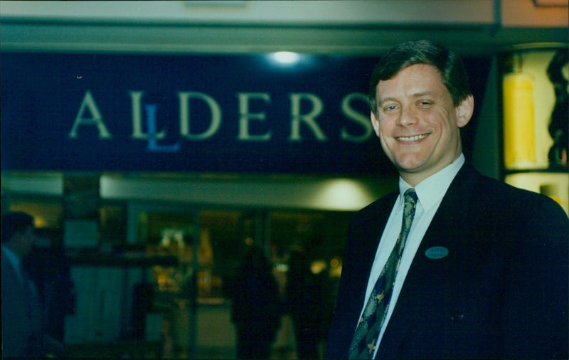 Customers at Allders store in Oxford. - Vintage Photograph
