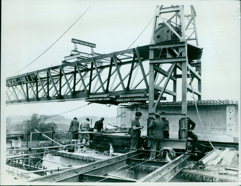 Construction of the Southin By-pass in Birmingham, England. - Vintage Photograph