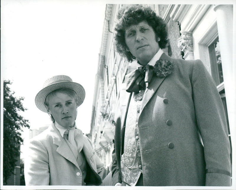 Actors Julia Foster, Stephen Riddle, and Tom Baker perform in "St Joan" and "The Trials of Oscar Wilde" at the Appen Theatre. - Vintage Photograph