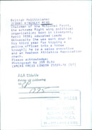 British politician John Kingsley Read, Chairman of the National Front, is pictured in 1975. - Vintage Photograph