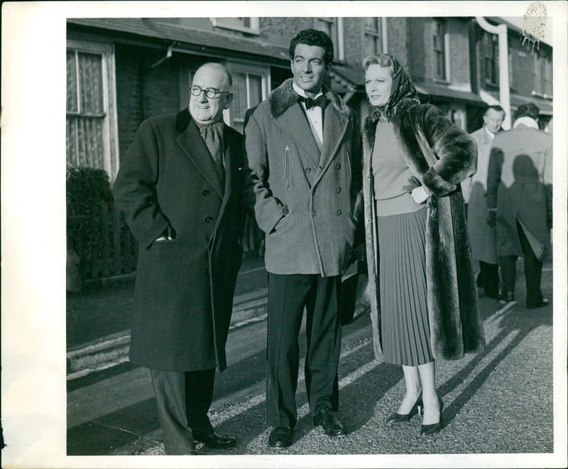 Frankie Vaughan surprises critics and public with his acting debut in the film "These Dangerous Years," produced by Herbert Wilcox and starring Anna Neagle. - Vintage Photograph