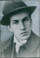 Poet Dan Andersson is pictured in Stockholm, Sweden on October 1961. - Vintage Photograph