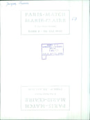 International fashion model Jacques Charrier poses in a stylish black ensemble in the heart of Paris. - Vintage Photograph