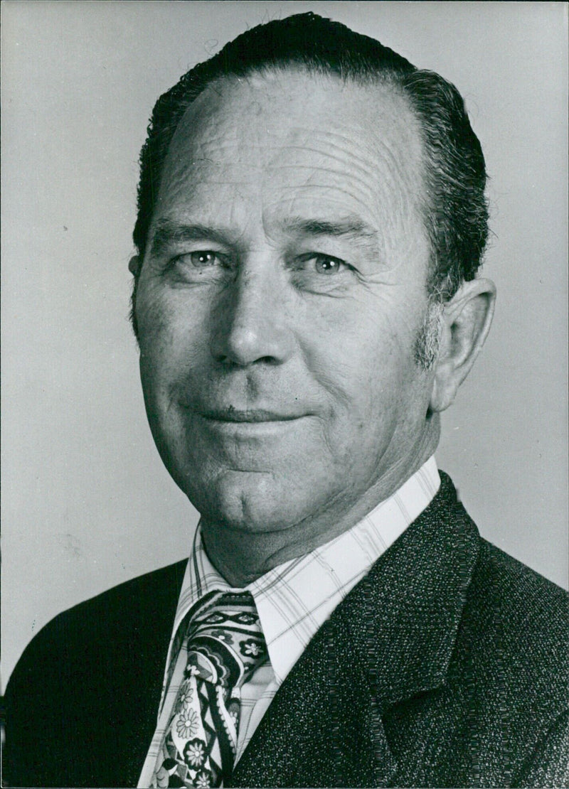 South African Deputy Minister of Agriculture and Fisheries Sarel Hayward poses for a photograph in 1980. - Vintage Photograph