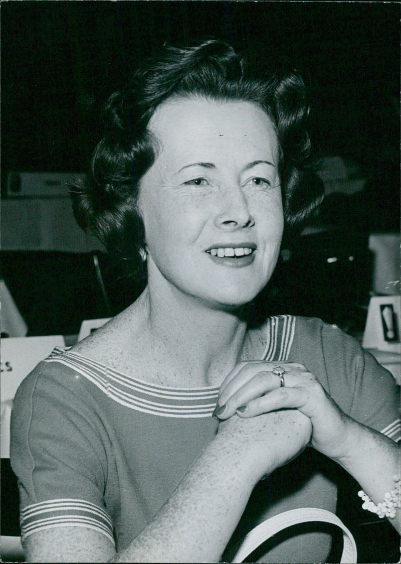 British Labour politician Barbara Anne Castle, MP for Blackburn since 1955, is photographed in 1950. - Vintage Photograph