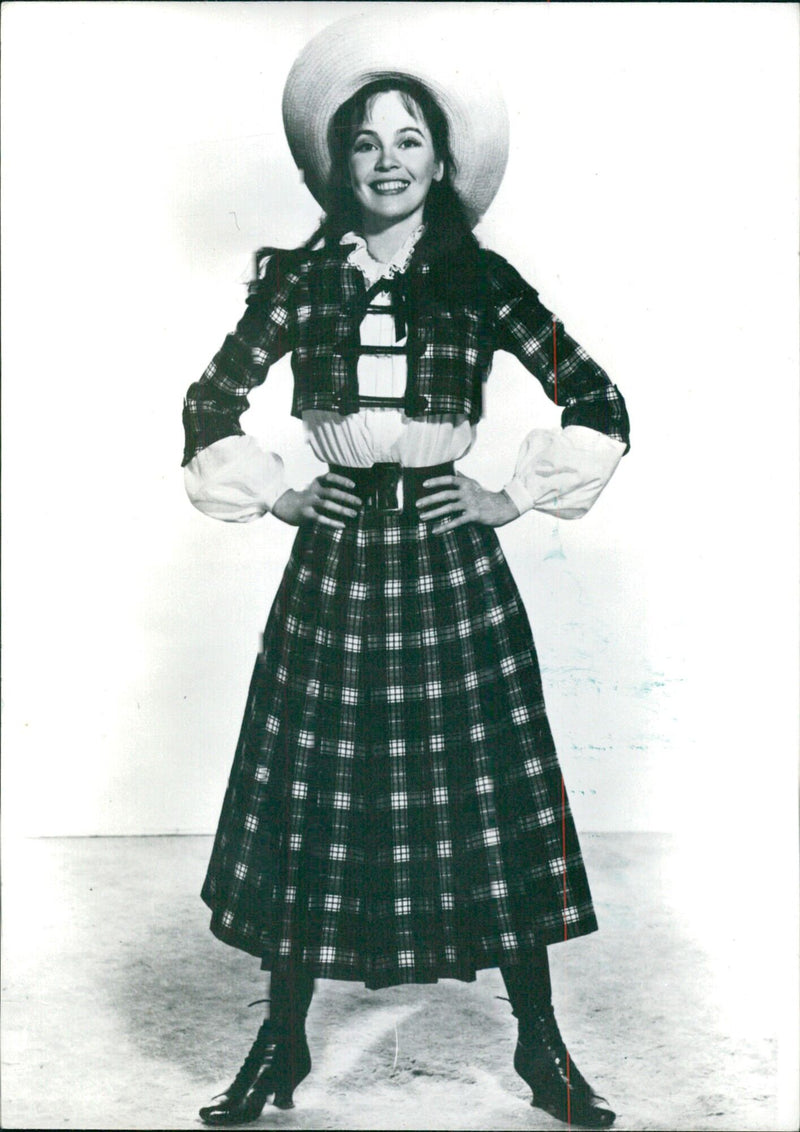 Leslie Caron in a scene from the 1958 movie "Gigi". - Vintage Photograph