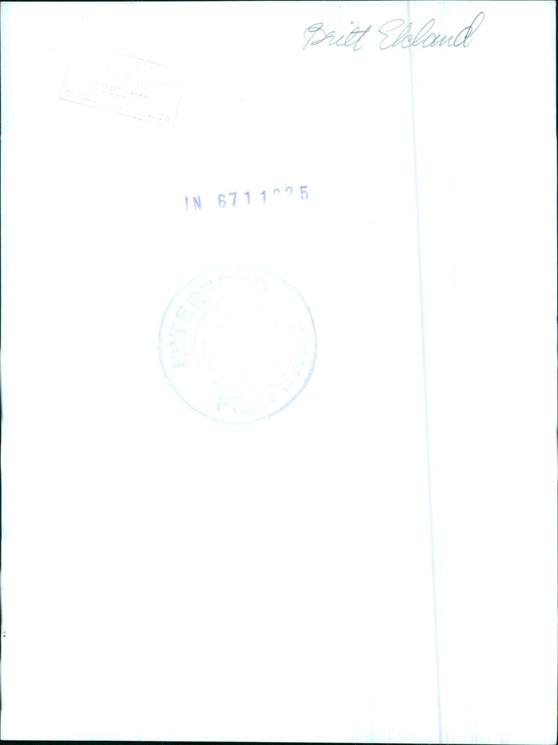 Actress Britt Ekland attends the premiere of the movie "IN 671125 INTERA" in Paris, France. - Vintage Photograph