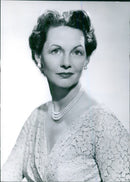 British television and screen actress Elizabeth Allen poses for a portrait study by photographer Anthony Buckley. - Vintage Photograph