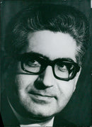 German Minister of Justice, Gerhard Jahn, speaks with Swedish colleagues in Stockholm, Sweden on October 2, 1969. - Vintage Photograph