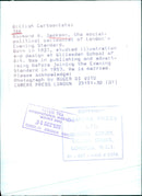 British cartoonist Raymond A. Jackson poses for a portrait in 1970. - Vintage Photograph