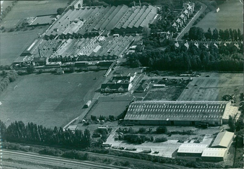 An aerial view of Oxford Exhaust Systems taken this summer. - Vintage Photograph