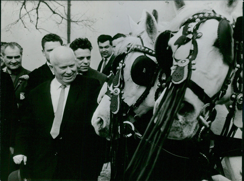 Students from Paris Aire Goess school in Torsgat, Sweden, gather to celebrate their school's International Day in April 1964. - Vintage Photograph