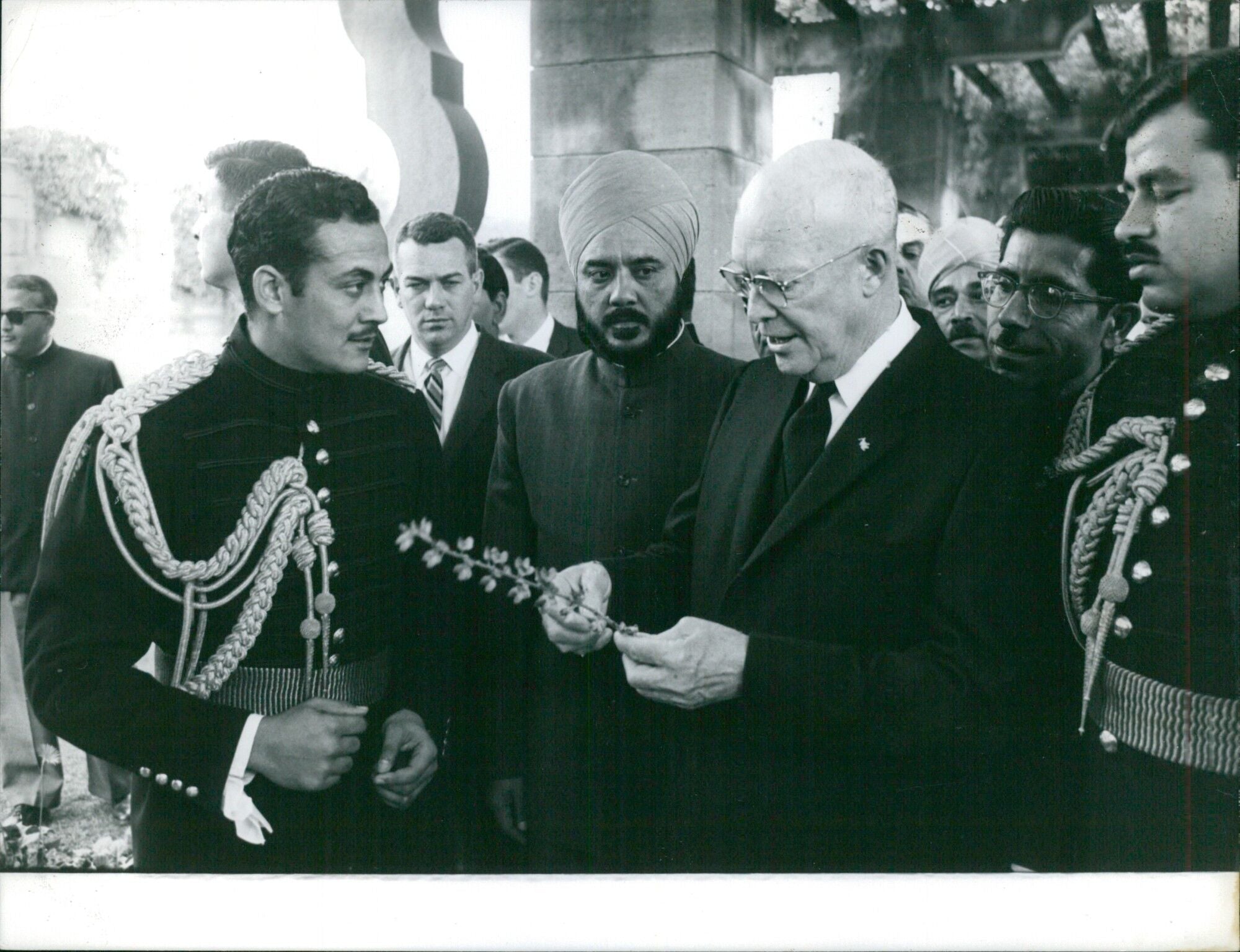 Pakistani Prime Minister, Muhammad Ali Bogra, shakes hands with India'