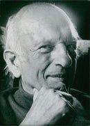 West German entertainer Werner Finck poses for a photograph in May 1902 in Goerlitz. Photo Credit: Gerd Pfeiffer/Camera Press/Getty Images. - Vintage Photograph