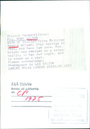 Mrs. Mary Wilson, wife of Prime Minister Harold Wilson, is seen here in 1975. The couple married in 1940, and have two sons. Mrs. Wilson is also known as a poet and has established her own identity. - Vintage Photograph