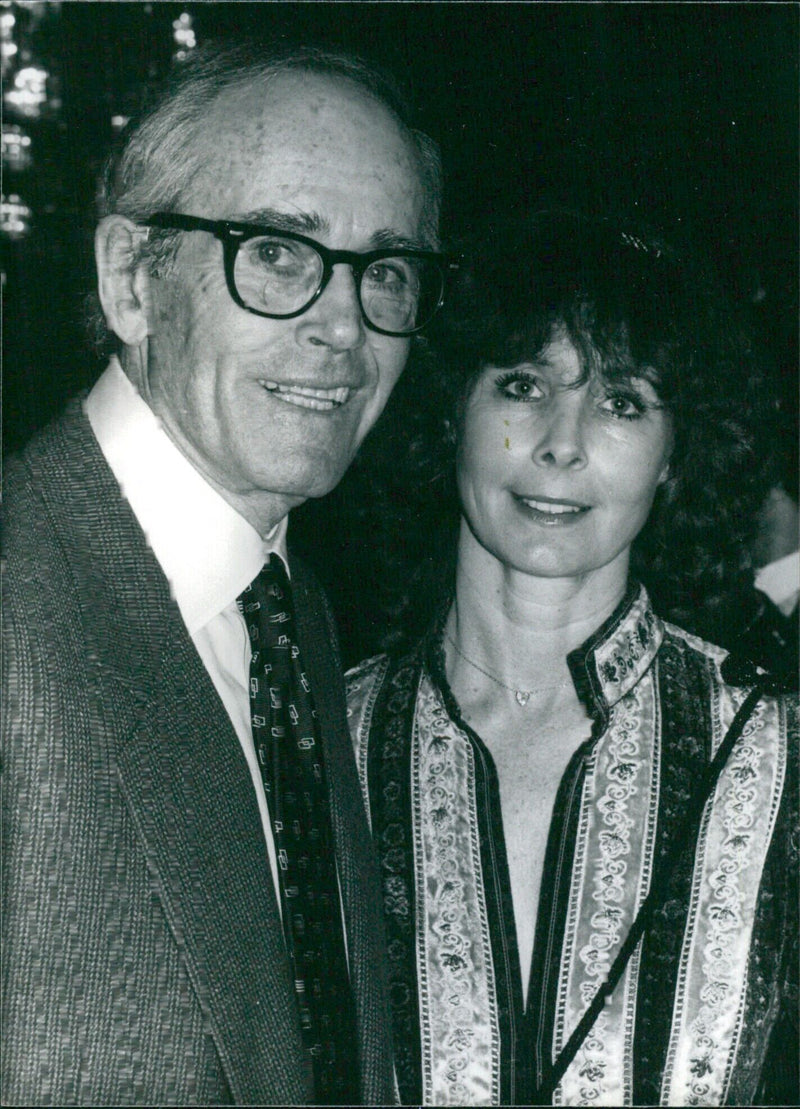 Hollywood film actor Henry Fonda and his wife Shirlee pose for a photograph at a function in Washington. - Vintage Photograph