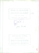 Jane Fonda poses for a photoshoot with Paris-Match and Marie-Claire magazines in Paris, France. - Vintage Photograph