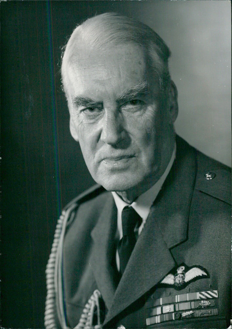 Former Chief of Air Staff, Marshal of the Royal Air Force Sir Derot Boyle, photographed in 1970. - Vintage Photograph