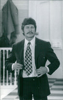 Swedish Prime Minister Olof Palme joins a demonstration in Stockholm protesting against the Vietnam War on November 19, 1970. - Vintage Photograph