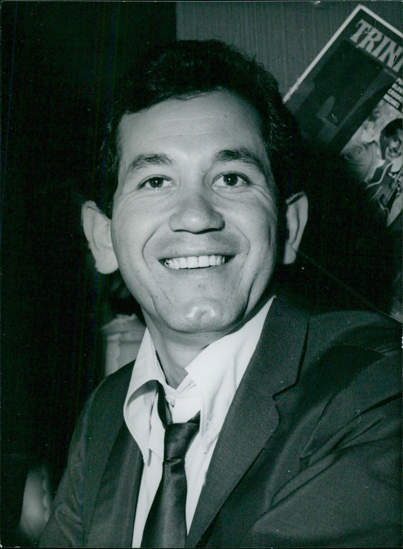 Popular American singer Trini Lopez poses for a portrait in 1966. - Vintage Photograph