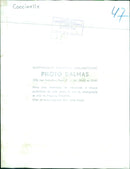 On October 3, 1960, a view of Europe at night is captured from a film set in Rome by cinematographer G. Pogani. - Vintage Photograph