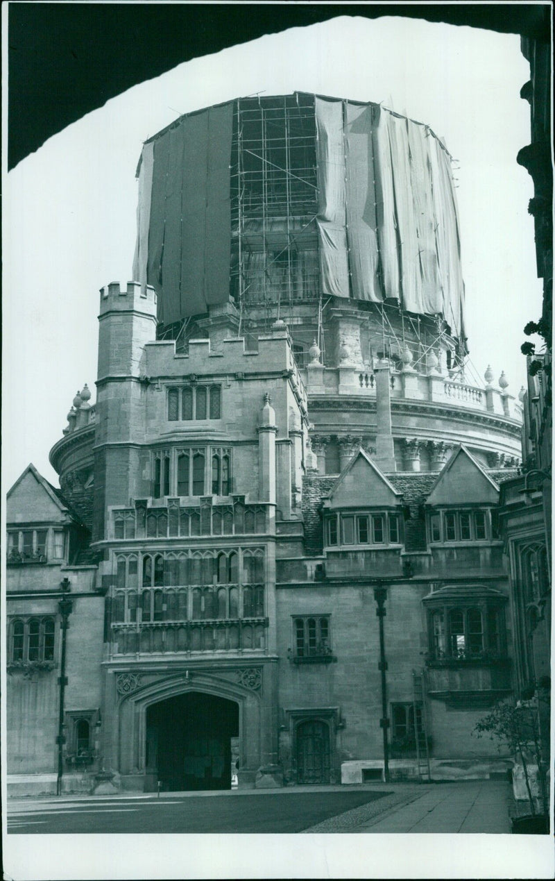 Residents walking through the city streets of Oxford, England - Vintage Photograph