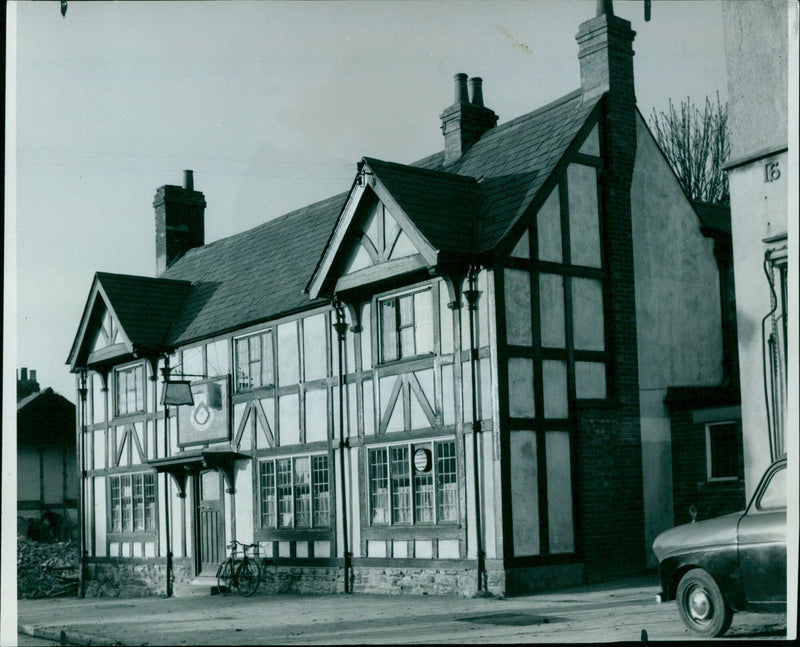 The historic Carpenters' Arms building is one of the few remaining structures on the site of the Cowley Centre redevelopment. - Vintage Photograph